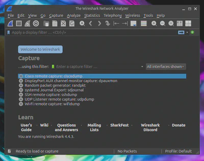 Wireshark network analyzer